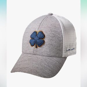 Live Lucky Men's Gray and White Cap